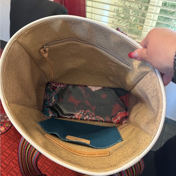 Consuela Leopard Print Tote with Multicolor Straps - Picture 2 of 14